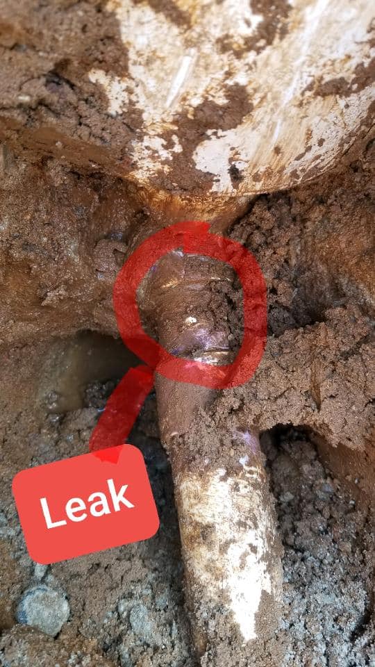 Broken Pool Skimmer PIpe