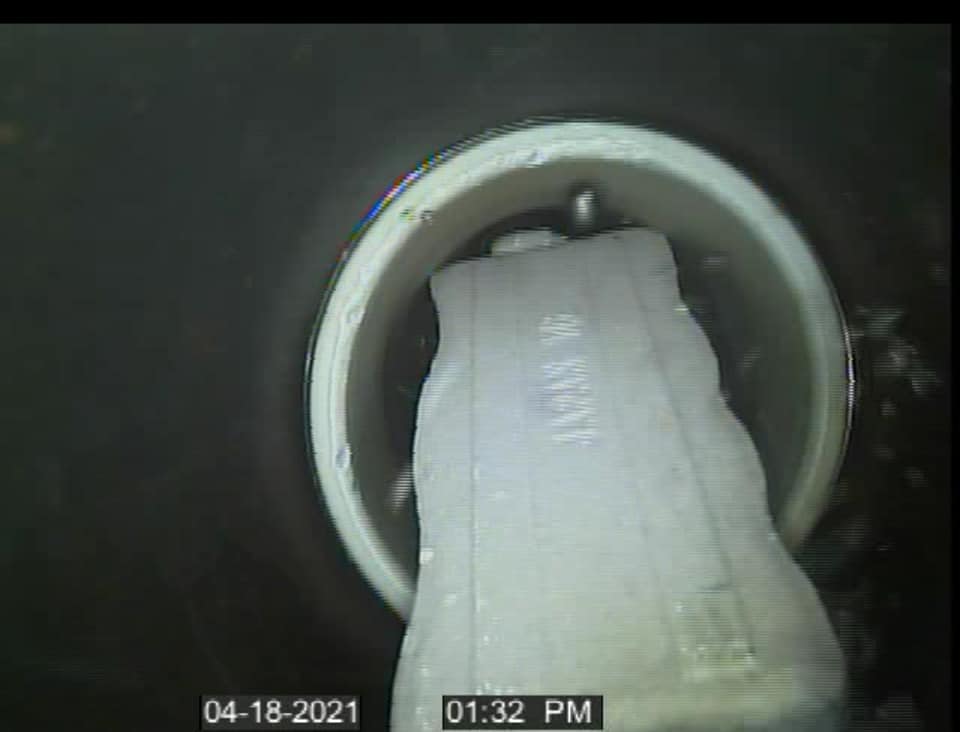 a clog within a pool pipe